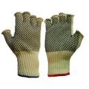 Double Dotted Kevlar Fingerless Gloves