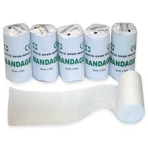 White Open Weave Bandage