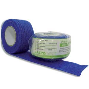 Aeroban Cohesive Blue Bandage
