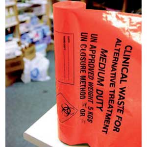 Orange Clinical Waste sacks
