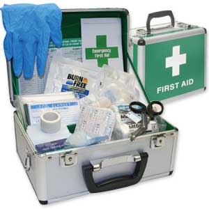 BS-8599-1 Compliant First Aid Kits In Aluminium Cases