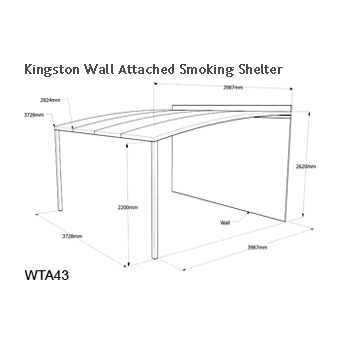 Kingston Wall Attached Smoking Shelter