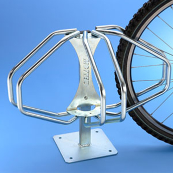 Semi Circle Floor Mounted Cycle Rack