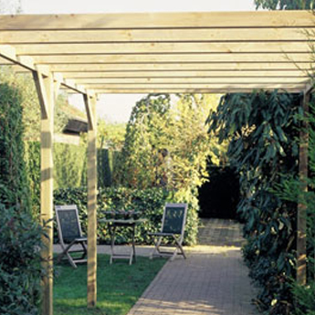 Square Post Timber Pergola
