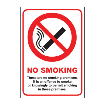 Welsh-Scottish No Smoking Signs